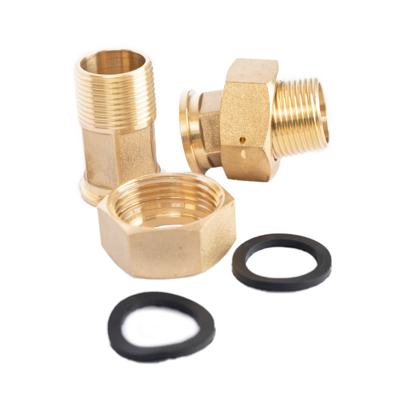 Water Meter Brass Tail, Nut & Washer 15mm
