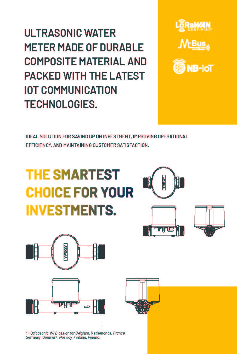 Axioma Ultrasonic Cold Water Meter 20mm