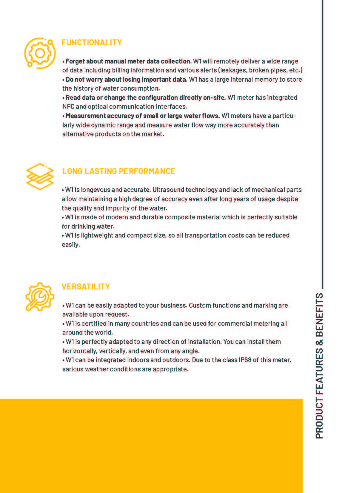 Axioma Ultrasonic Hot Water Meter 20mm