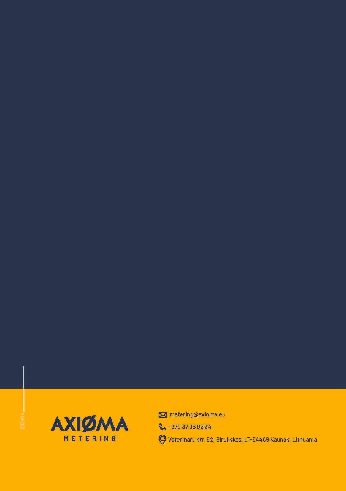 Axioma Ultrasonic Hot Water Meter 20mm