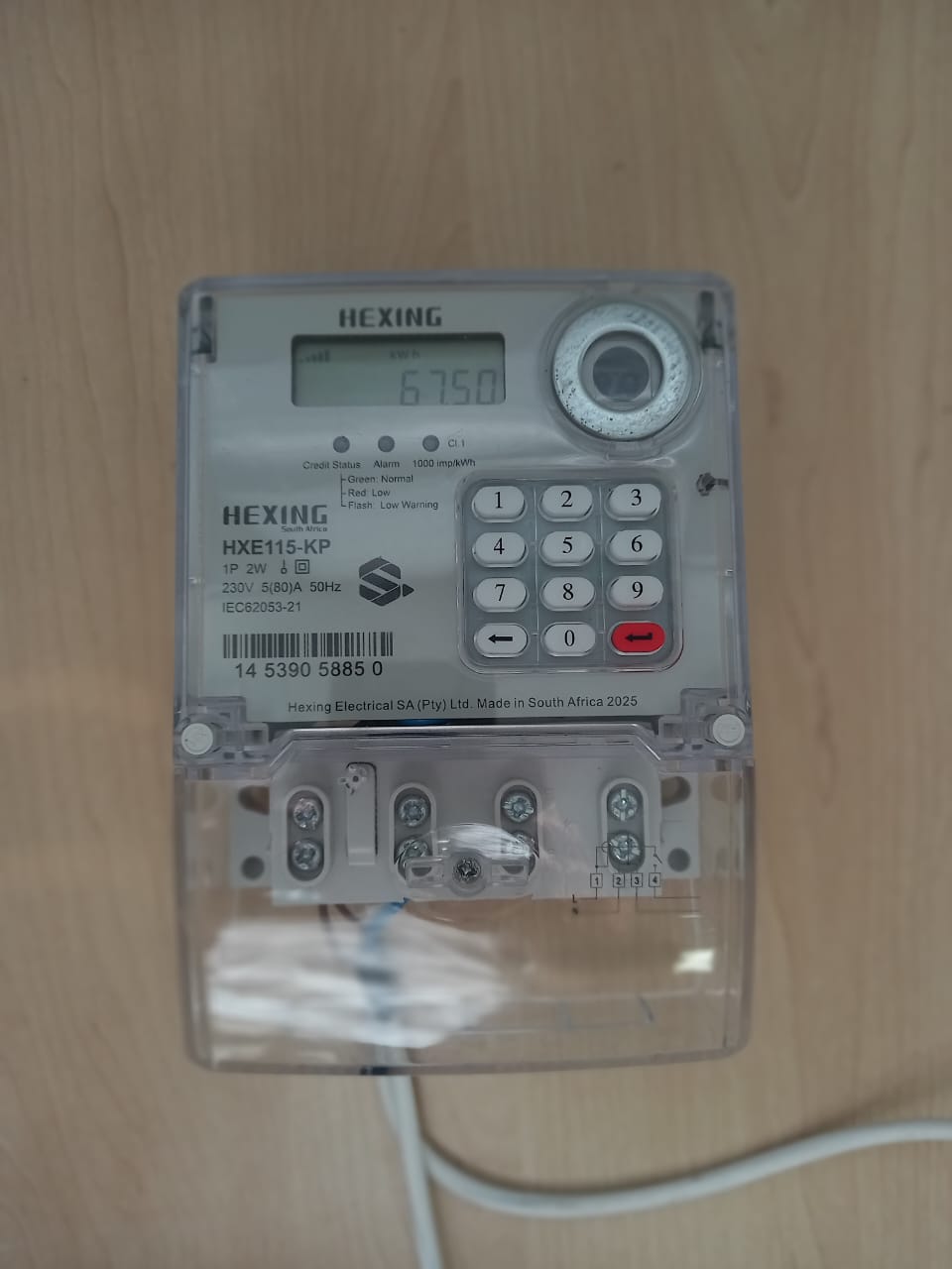 HXE115-KP Residential Single Phase Prepaid Electricity Meter