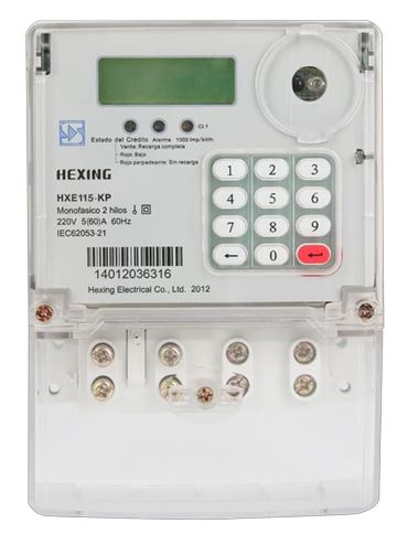 HXE115-KP Residential Single Phase Prepaid Electricity Meter