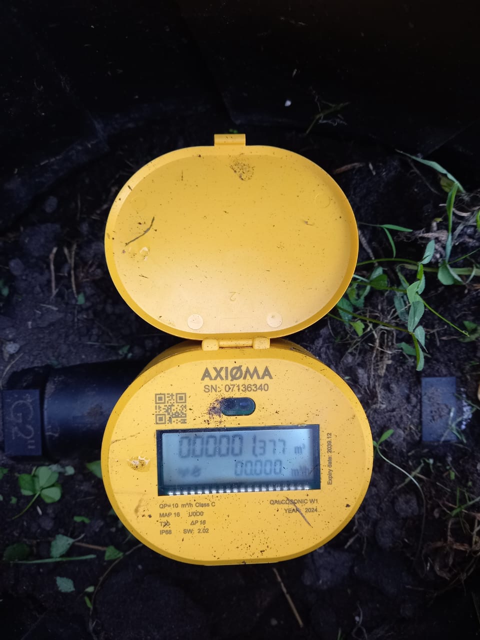 Axioma Ultrasonic Hot Water Meter 25mm